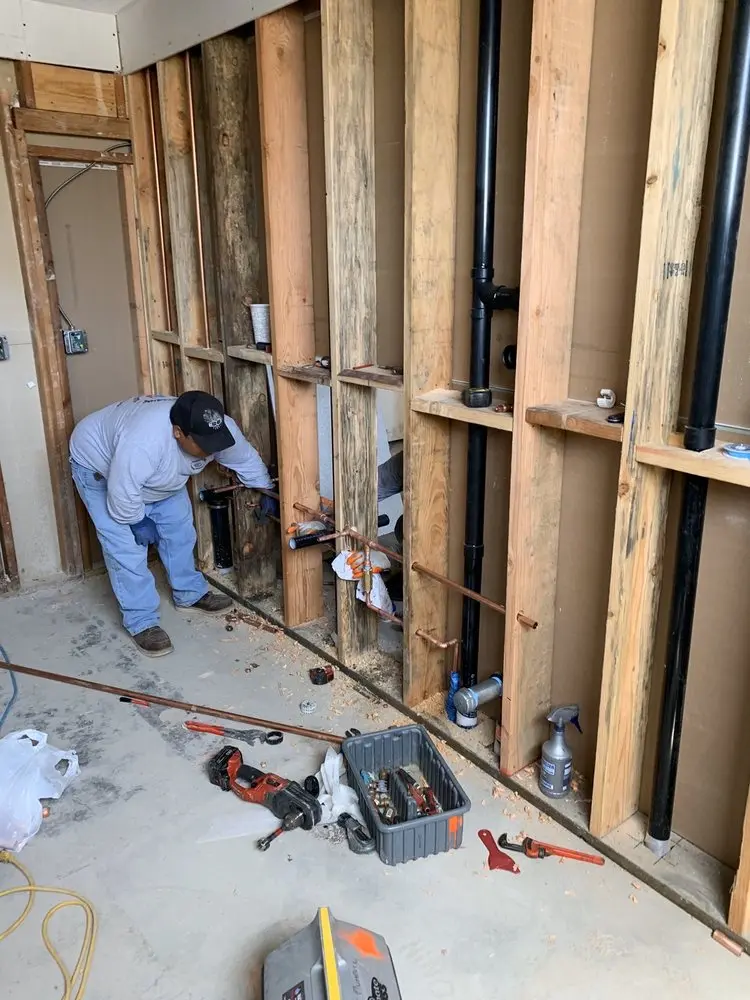 Commercial rough-in plumbing for Gas Line Repair in Fort Polk South